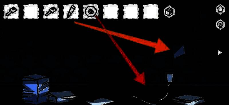 使用胶带和铅笔的场景图片