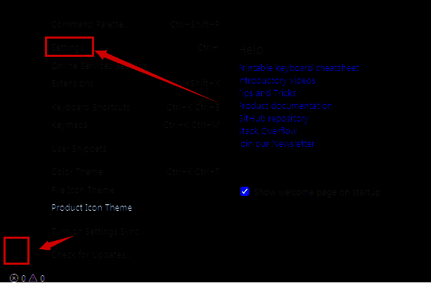 点击设置图标后的界面图片