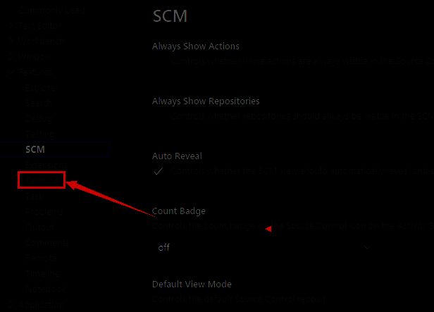 设置面板左侧 Terminal 选项图片
