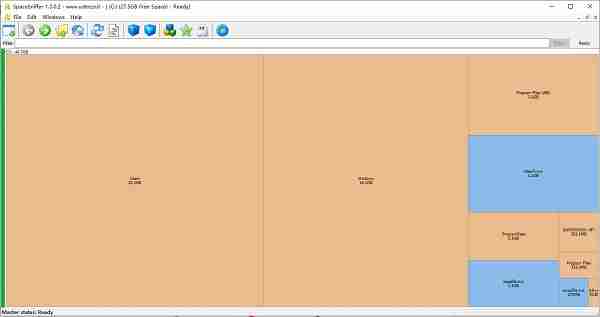 C盘关键文件夹占用情况示例图