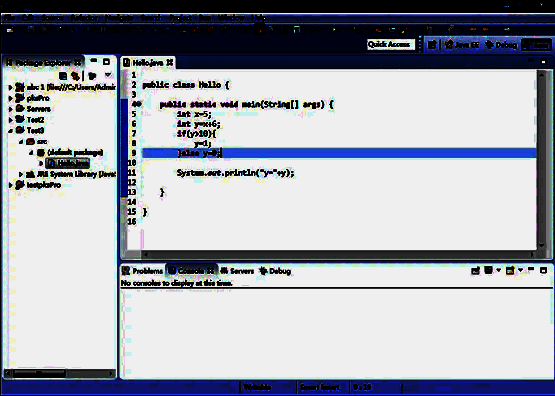 Eclipse 项目运行界面图