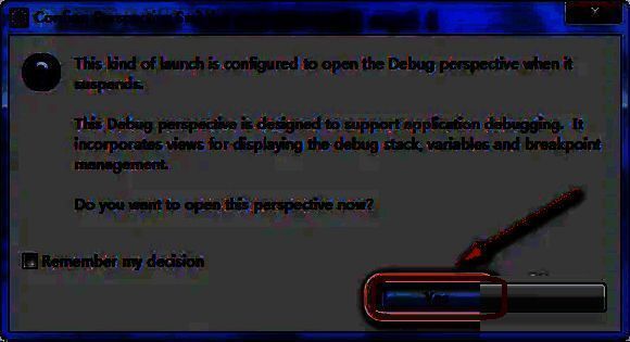 Eclipse 确认调试界面图