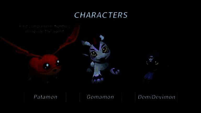 《数码宝贝物语:时空异客》初始数码宝贝