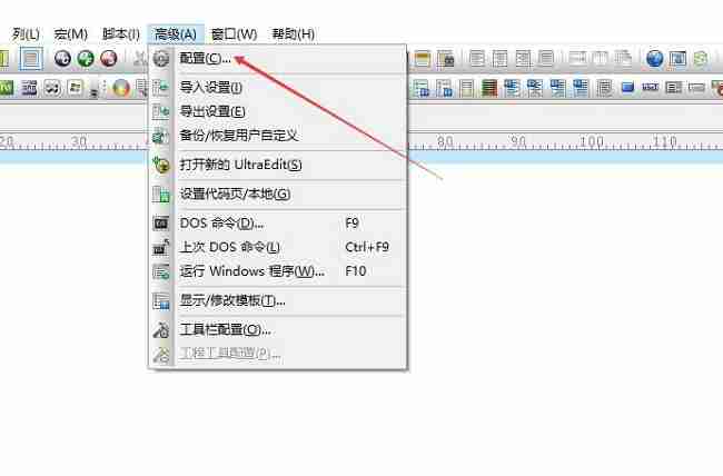 选择配置选项的界面截图