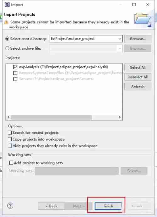 点击完成按钮开始导入的图片
