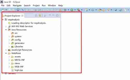 项目导入完成显示在工作区的图片
