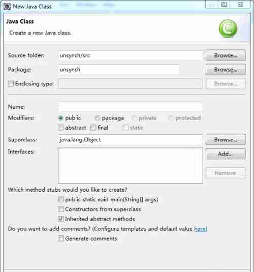 勾选主方法选项界面图