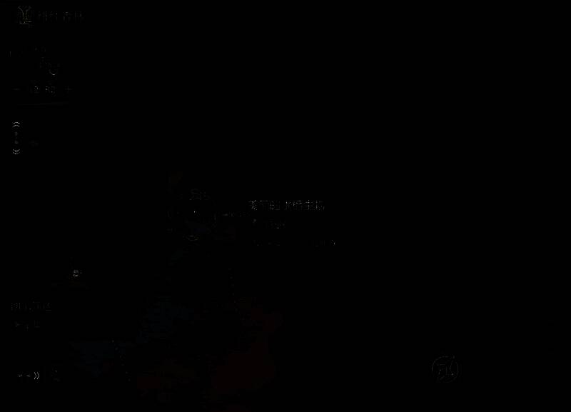 地图放大后8区东北方向美丽的水栖生物位置图