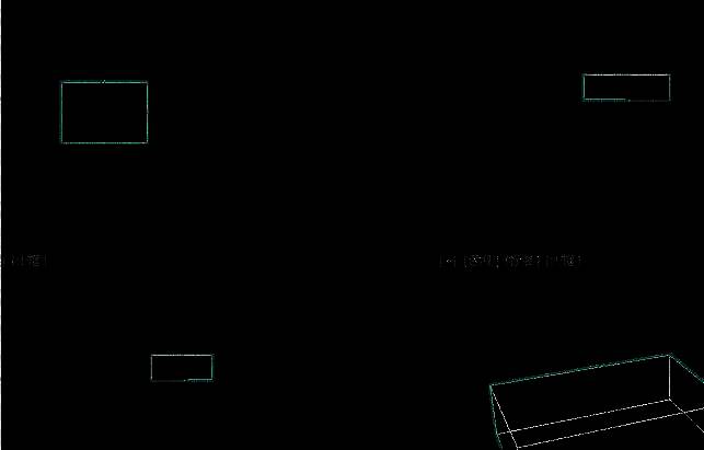 3dmax线框模式下的长方体模型