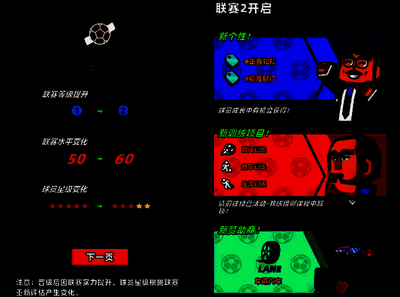 新星足球世界联赛晋级变化相关图片