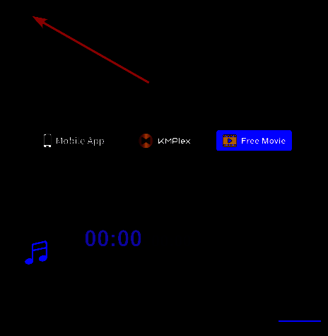 点击左上角KMPlayer按钮后的菜单界面