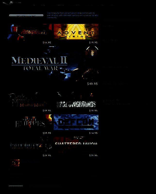 2006年Steam页面截图