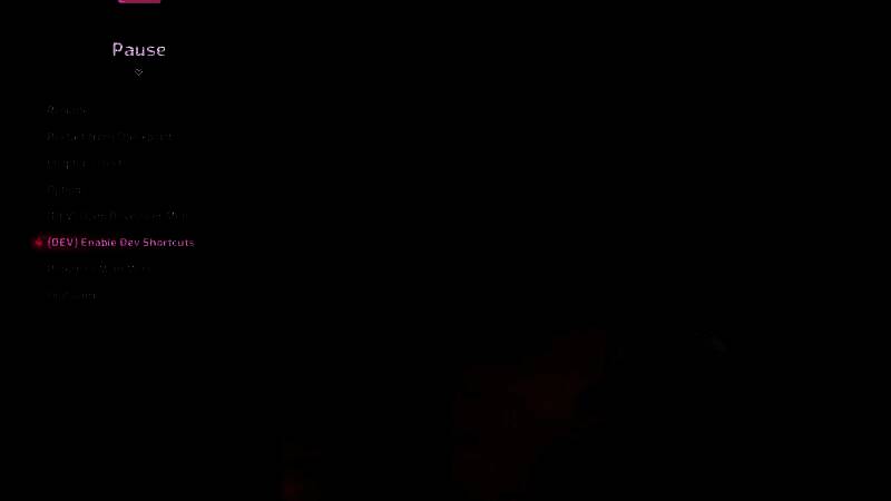 暂停游戏选择开发者菜单界面图片