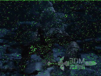 小雪怪跳跃砸地动图