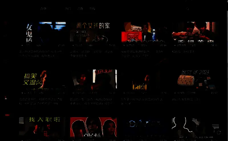 选择视频的界面