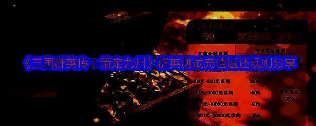 《三国群英传：策定九州》群英测试宣传图