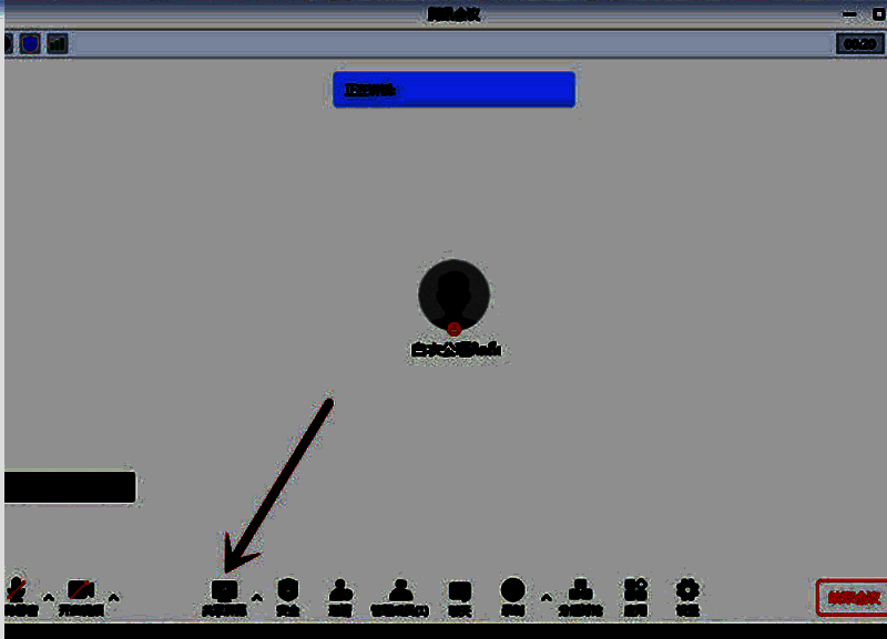 点击共享屏幕选项图片