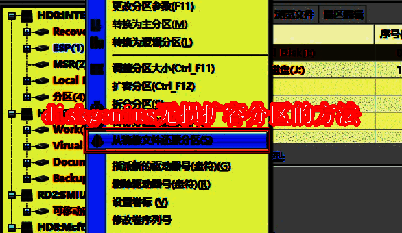 DiskGenius相关界面图