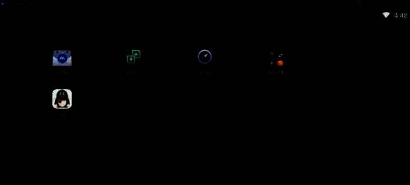 点击模拟器菜单栏界面