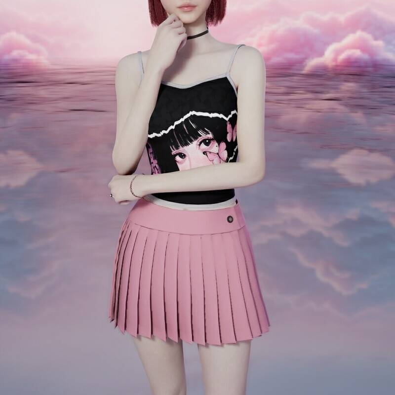 inZOI吊带背心百褶裙使用教程图3