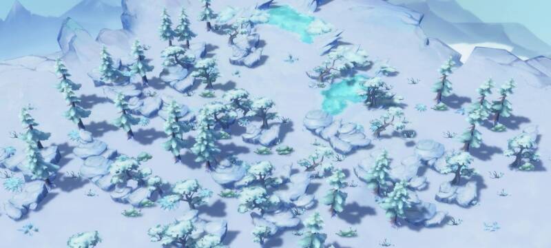 冰原资源采集场景