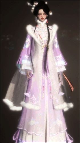 《逆水寒手游》玩家着新时装可爱对话动态图