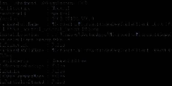 列表中显示 PackageFullName 项，以及后面的内容