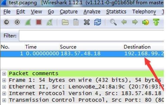 Wireshark导出的纯文本文件