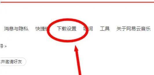 网易云音乐下载设置界面图