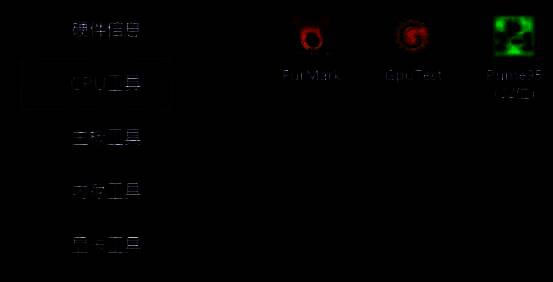 图吧工具箱主界面左侧CPU工具选项图片