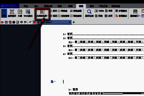 点击WPS视图选项图片