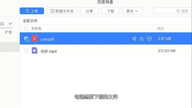 勾选文件操作图