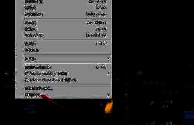 Premiere Pro软件首选项选项界面图片