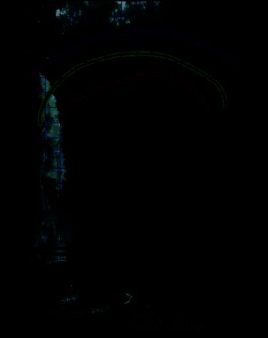 medibang paint pro使用中空笔刷绘画界面