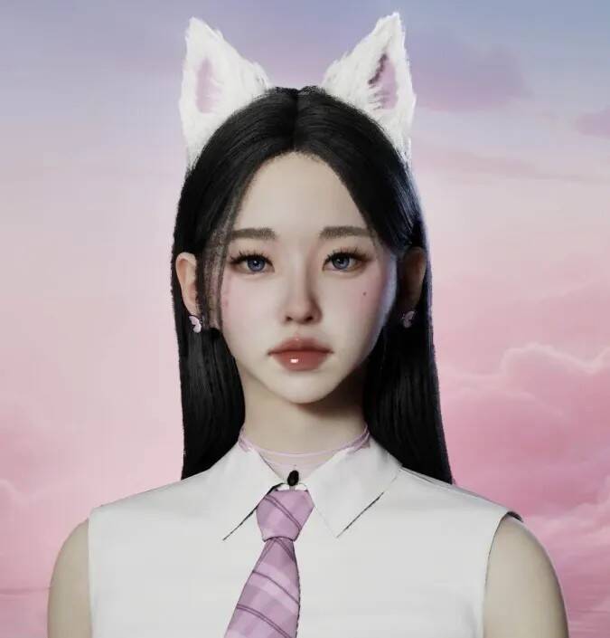 《inZOI》美女主播捏脸参考图4