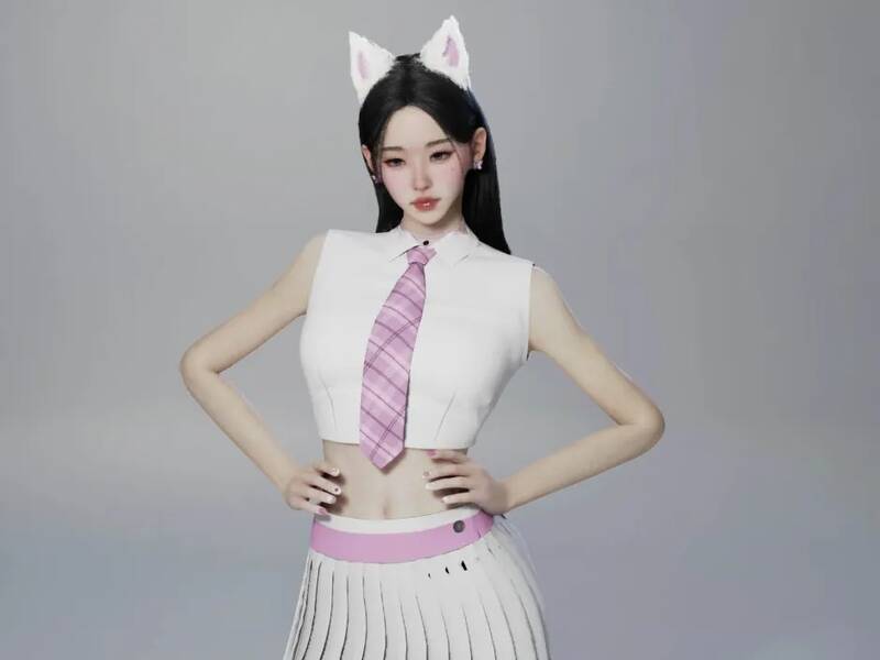 《inZOI》美女主播捏脸参考图7