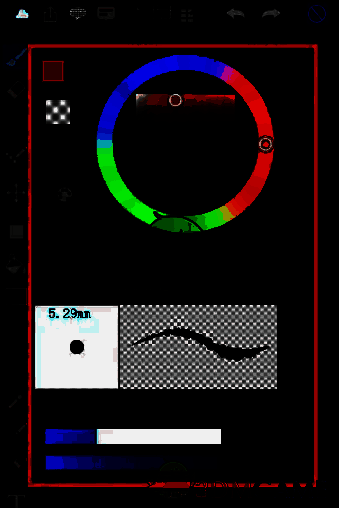 电脑版medibang paint圆笔尖工具在哪?medibang paint圆笔尖工具怎么使用? 设置笔刷和颜色界面图