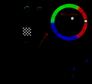 medibang paint渐变工具在哪?medibang paint渐变效果背景插画怎么画? medibang paint颜色选择界面