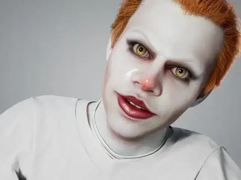 inZOI小丑回魂脸捏脸示例图1