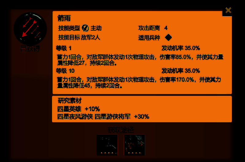 箭雨技能展示图