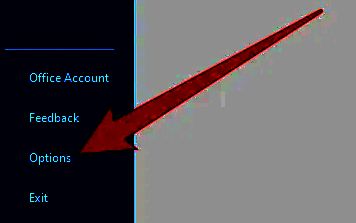 点击options选项的界面