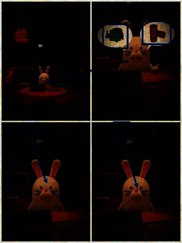 给兔子爆竹和四叶草图片