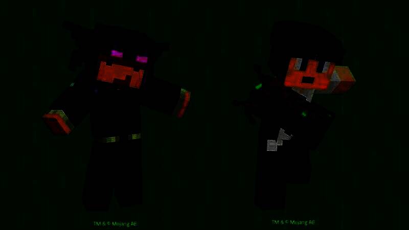 雷蛇与《我的世界》联名四件套展示图