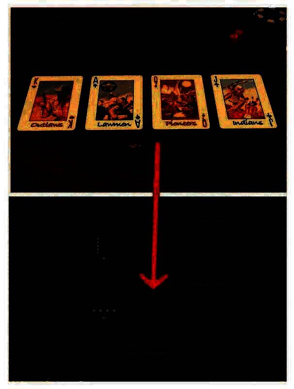 酒馆内两人及马棚蓝色柜子抽屉图