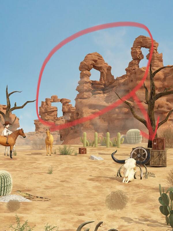 炮筒发射及枯树下箱子图