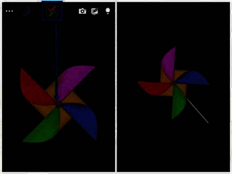 合成风车和木棍获得完整风车图