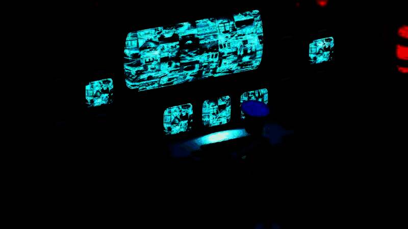 保安工作场景图