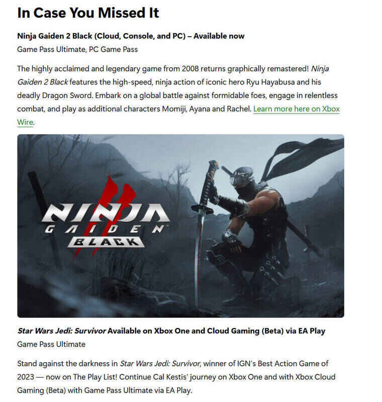 Xbox 2025年2月Game Pass游戏阵容相关图片