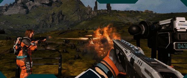 独自或组队游玩的画面