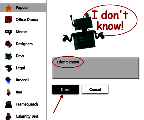 贴纸编辑窗口修改内容界面